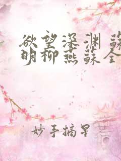 欲望深渊 苏长明柳燕苏全文阅读