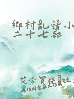 乡村乱情小雷第二十七部