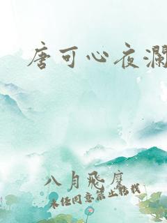 唐可心夜澜绝