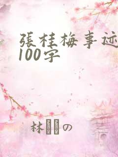 张桂梅事迹简短100字