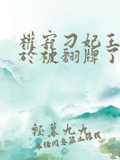 权宠刁妃王爷终于被翻牌了