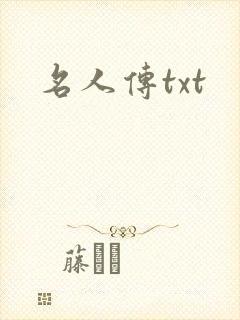 名人传txt
