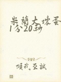 米兰大坏蛋真空1分20秒
