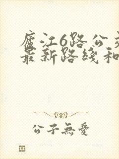 庐江6路公交车最新路线和时间
