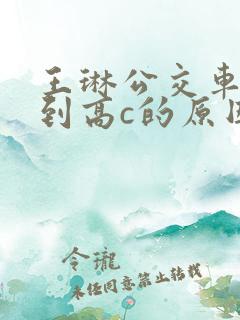 王琳公交车被做到高c的原因分析