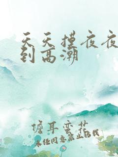 天天摸夜夜摸摸到高潮