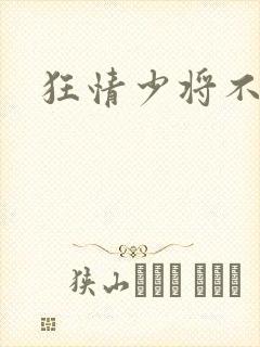 狂情少将不良妻