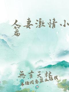 人妻激情小说短篇