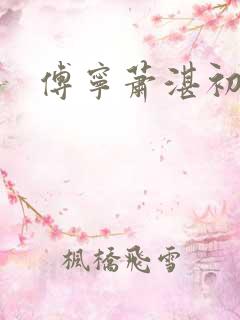 傅宁萧湛初