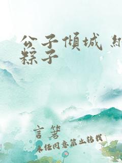 公子倾城 维和粽子
