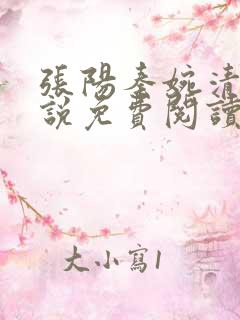张阳秦婉清的小说免费阅读