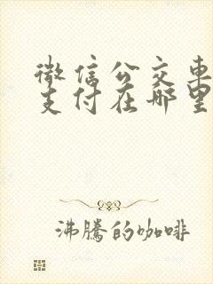 微信公交车扫码支付在哪里