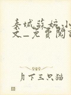 秦城苏婉小说全文_免费阅读最新