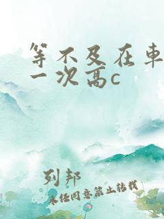 等不及在车里做一次高c