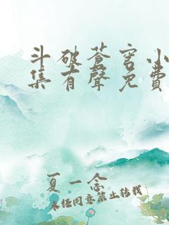斗破苍穹小说全集有声免费听蜡笔小勇