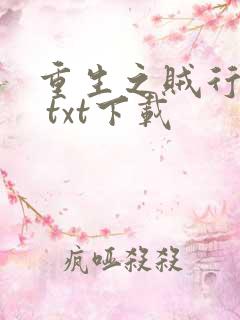 重生之贼行天下 txt下载