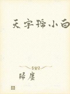 天字号小白脸