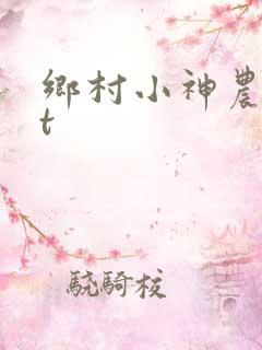 乡村小神农txt