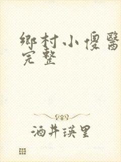 乡村小傻医小说完整
