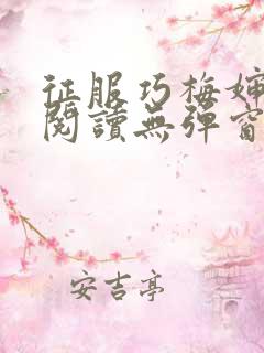 征服巧梅婶全文阅读无弹窗笔趣阁