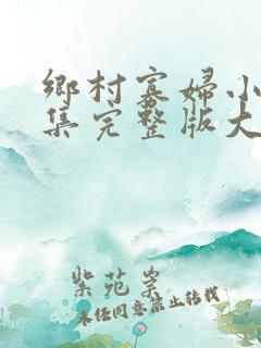 乡村寡妇小说全集完整版大结局免费阅读