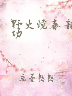 野火烧春 龙鸣功