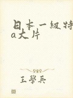 日本一级特黄aa大片