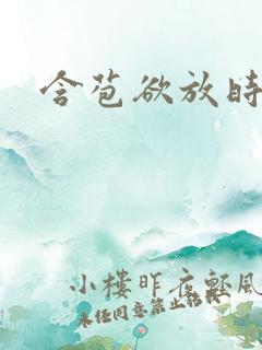 含苞欲放时霖