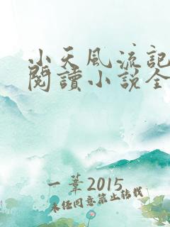 小天风流记免费阅读小说全文