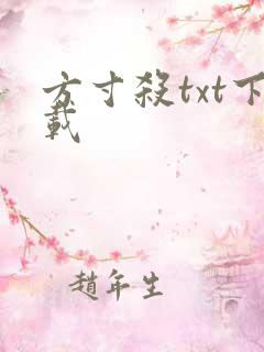 方寸杀txt下载