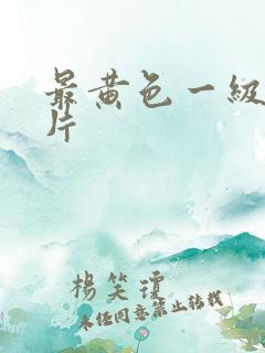 最黄色一级生活片