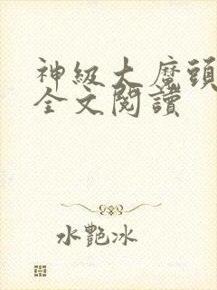 神级大魔头免费全文阅读