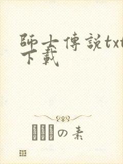 师士传说txt下载