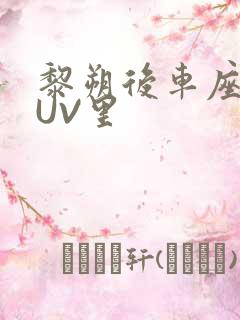 黎朔后车座上SUV里