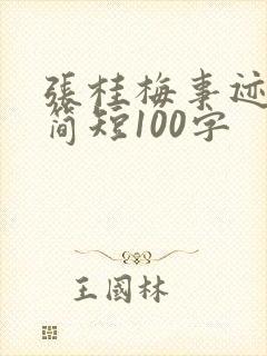 张桂梅事迹素材简短100字