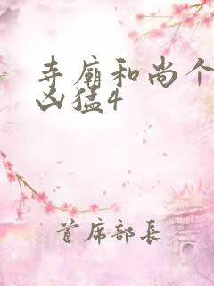 寺庙和尚个个很凶猛4