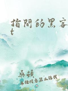 指间的黑客txt