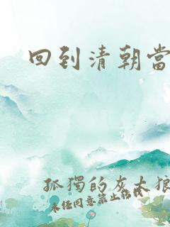 回到清朝当王爷