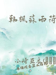 韩枫苏雨荷小说