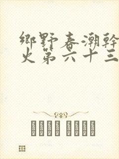 乡野春潮干柴烈火第六十三章