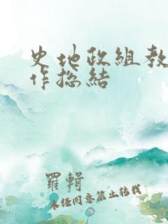 史地政组教研工作总结