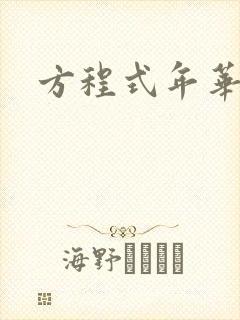 方程式年华