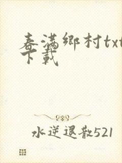 春满乡村txt下载