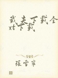 武夫下载全集txt下载