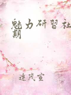魅力研习社43期