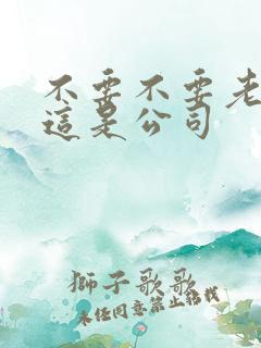 不要不要老板别这是公司