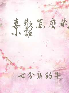 喜欢怎么藏不住小说