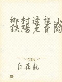 乡村透视小神医铁阳免费阅读全本