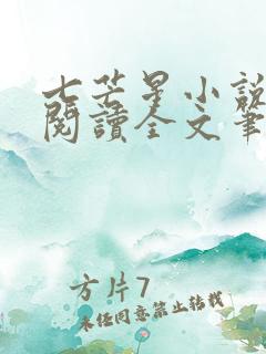 七芒星小说免费阅读全文笔趣阁