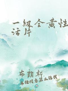 一级全黄性色生活片